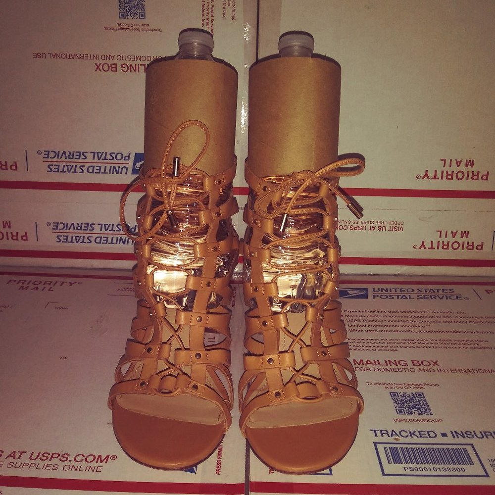 ALDO Chunky Heel Lace Up Gladiator Shoes